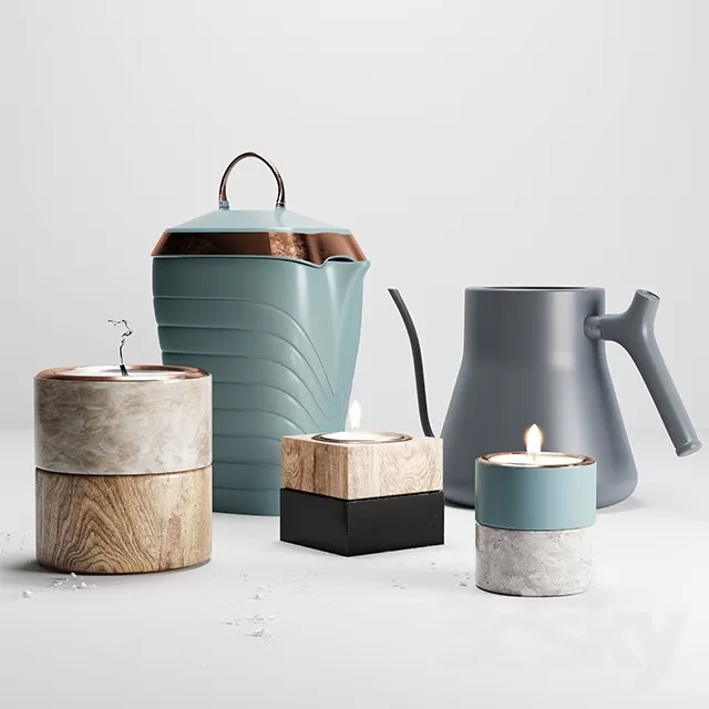 DECORATION – DECORATIVE SET – 3DS MAX MODELS – 066