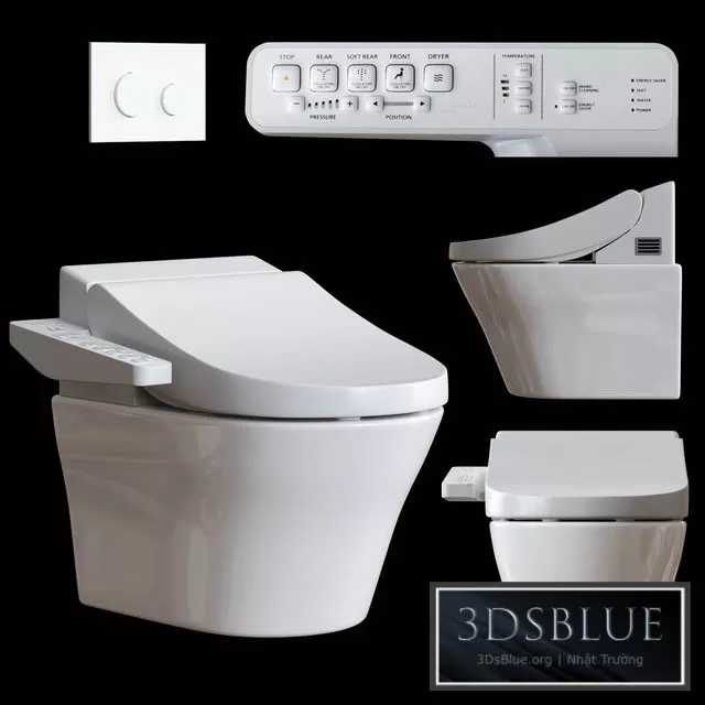 BATHROOM – TOILET & BIDET – 3DSKY Models – 1714