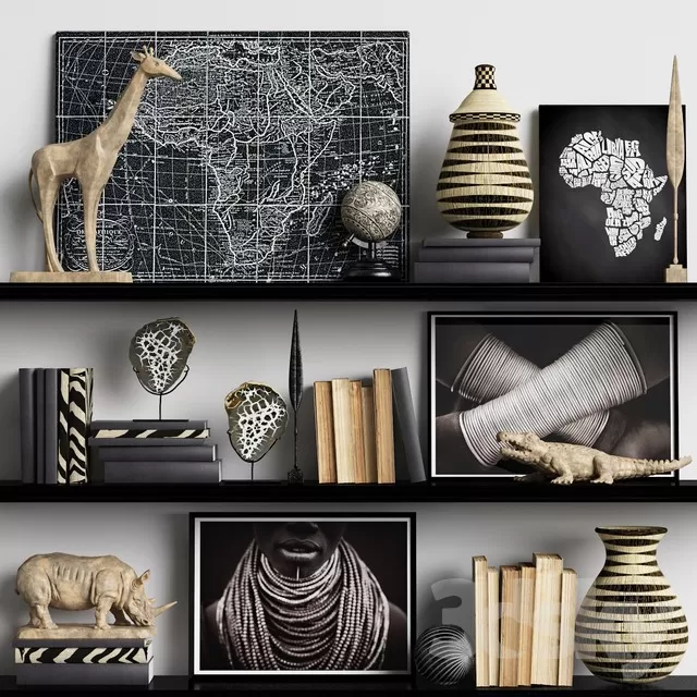 DECORATION – DECORATIVE SET – 3DS MAX MODELS – 095