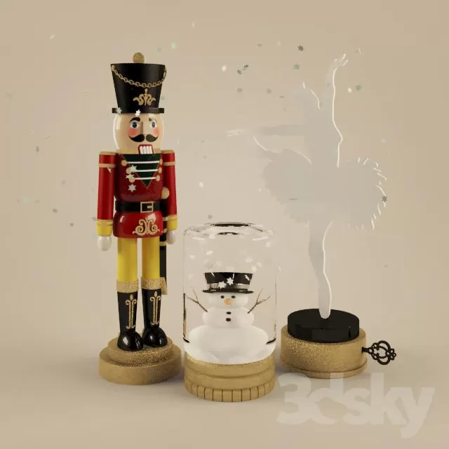 DECORATION – DECORATIVE SET – 3DS MAX MODELS – 113