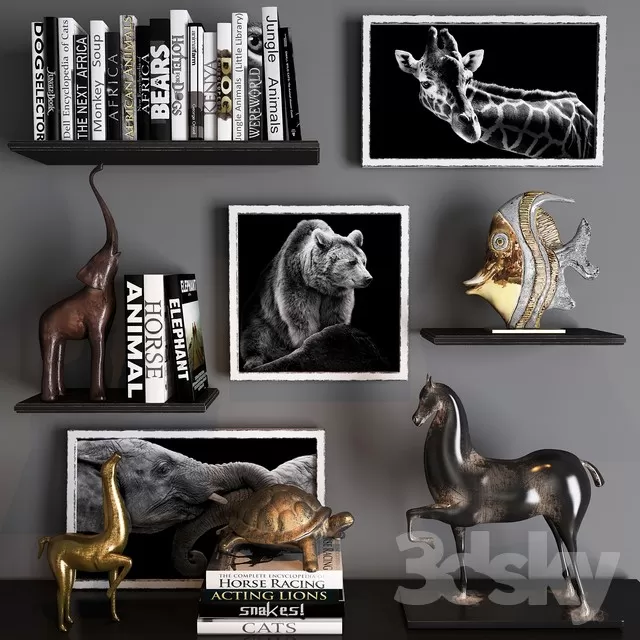 DECORATION – DECORATIVE SET – 3DS MAX MODELS – 123