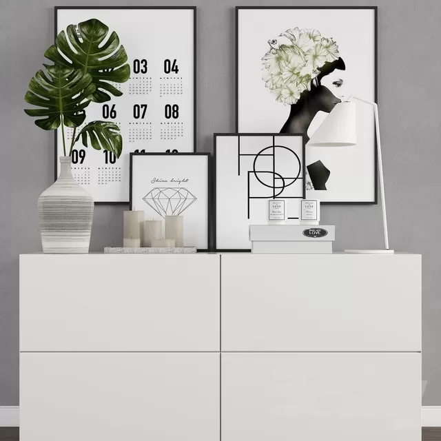 DECORATION – DECORATIVE SET – 3DS MAX MODELS – 146