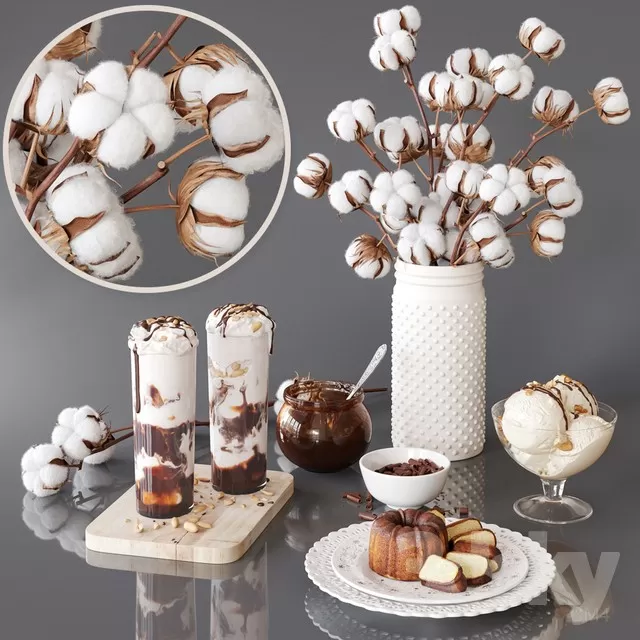 DECORATION – DECORATIVE SET – 3DS MAX MODELS – 164