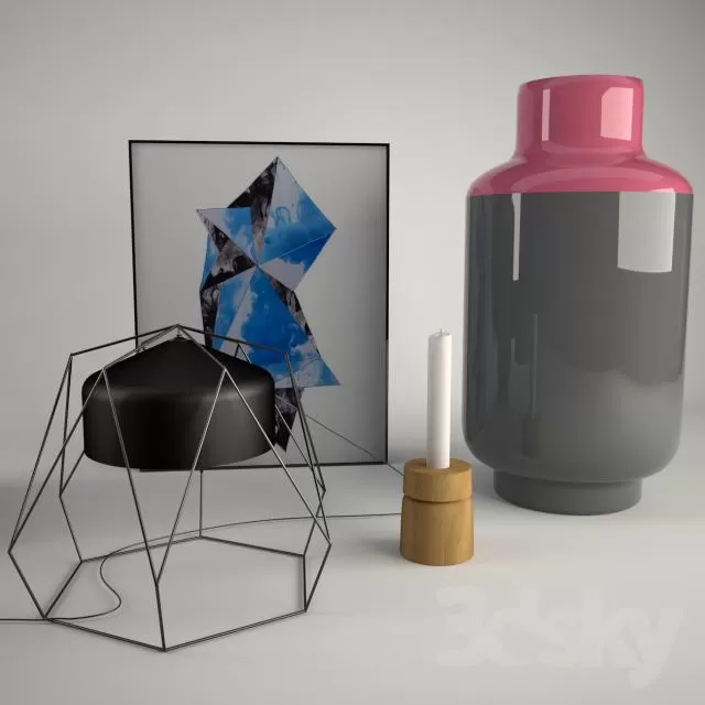 DECORATION – DECORATIVE SET – 3DS MAX MODELS – 184