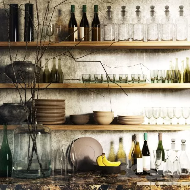 DECORATION – DECORATIVE SET – 3DS MAX MODELS – 187