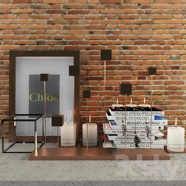 DECORATION – DECORATIVE SET – 3DS MAX MODELS – 196