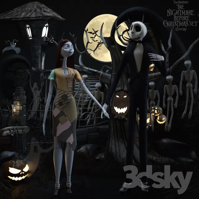 DECORATION – DECORATIVE SET – 3DS MAX MODELS – 273