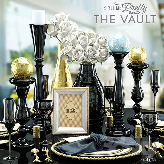 DECORATION – DECORATIVE SET – 3DS MAX MODELS – 277