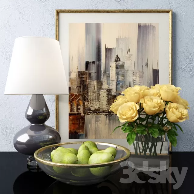 DECORATION – DECORATIVE SET – 3DS MAX MODELS – 422