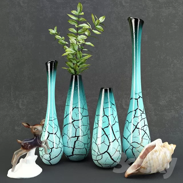 DECORATION – DECORATIVE SET – 3DS MAX MODELS – 444