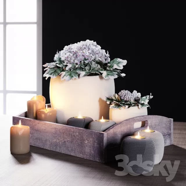 DECORATION – DECORATIVE SET – 3DS MAX MODELS – 448