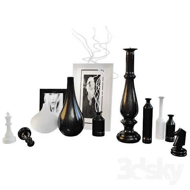 DECORATION – DECORATIVE SET – 3DS MAX MODELS – 500