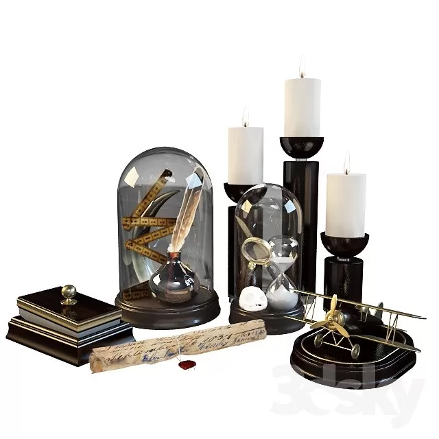 DECORATION – DECORATIVE SET – 3DS MAX MODELS – 502