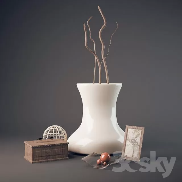 DECORATION – DECORATIVE SET – 3DS MAX MODELS – 520