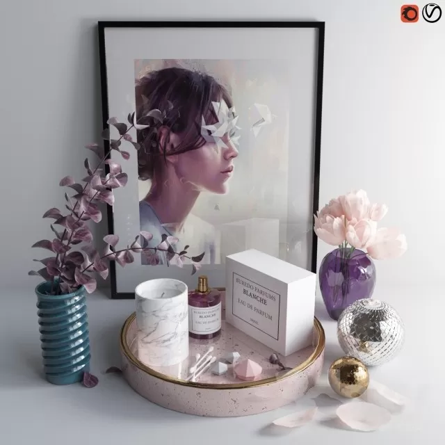 DECORATION – DECORATIVE SET – 3DS MAX MODELS – 532