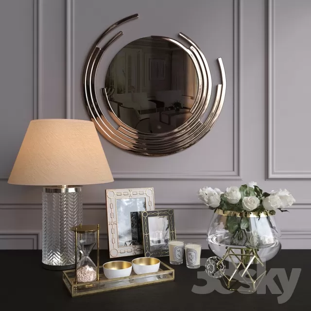 DECORATION – DECORATIVE SET – 3DS MAX MODELS – 542