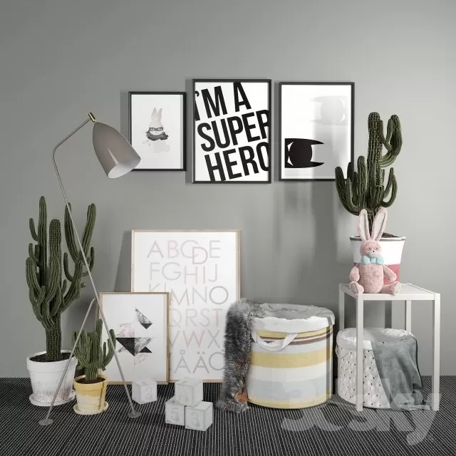 DECORATION – DECORATIVE SET – 3DS MAX MODELS – 555 DECORATION – DECORATIVE SET – 3DS MAX MODELS – 555