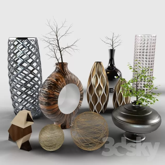 DECORATION – DECORATIVE SET – 3DS MAX MODELS – 558 DECORATION – DECORATIVE SET – 3DS MAX MODELS – 558