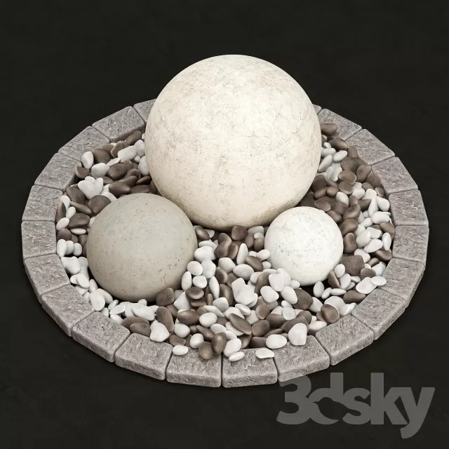 DECORATION – DECORATIVE SET – 3DS MAX MODELS – 666