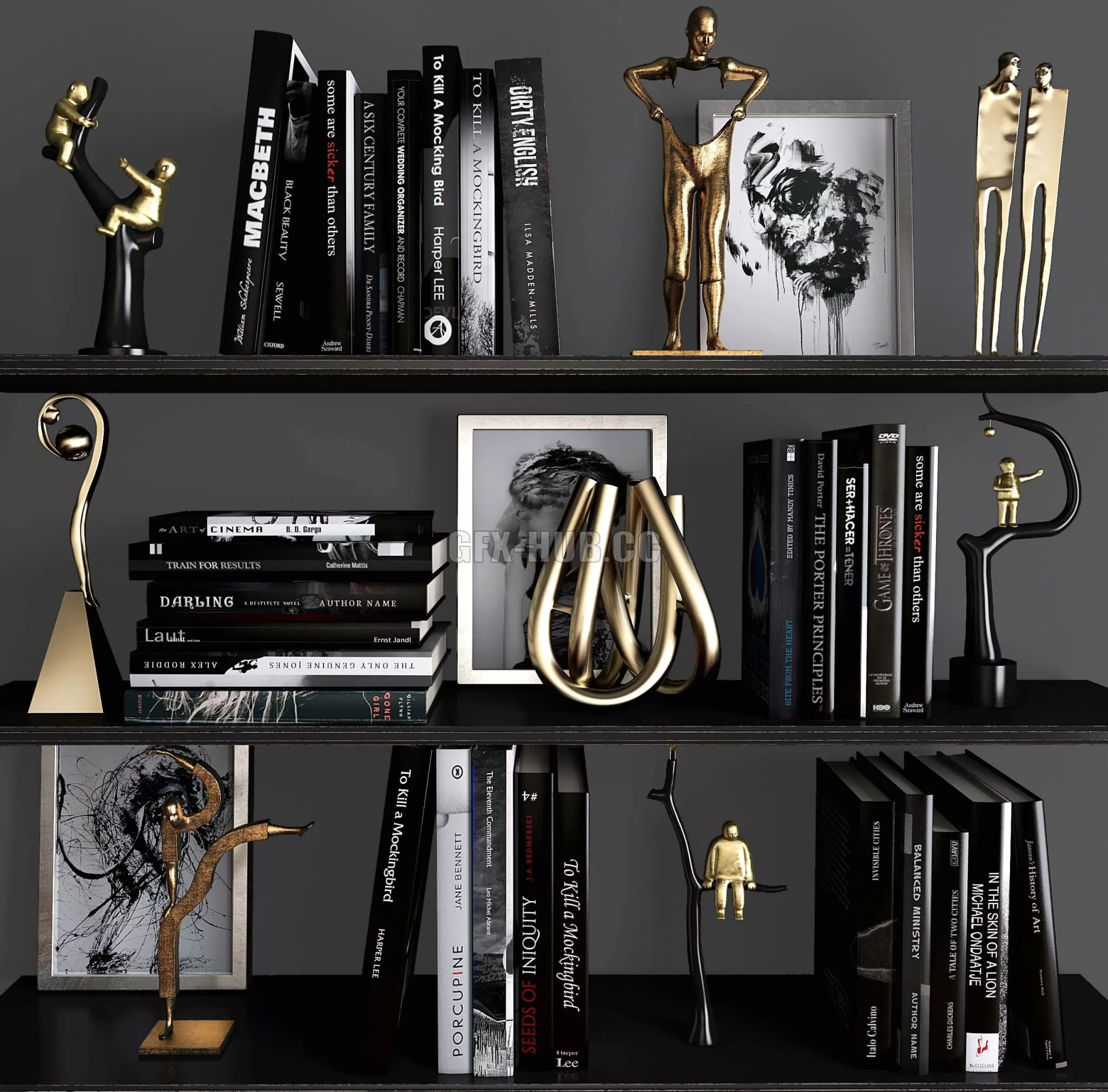 DECORATION – Decorative set 19 with books DECORATION – Decorative set 19 with books