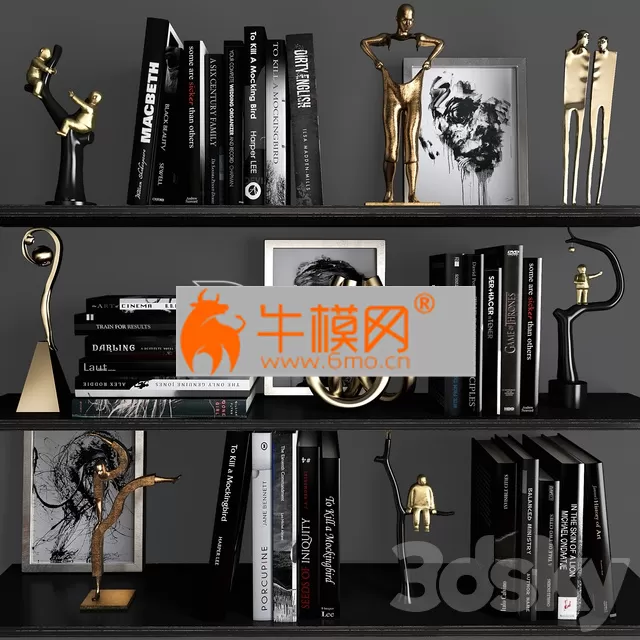DECORATION – Decorative set 19 with books DECORATION – Decorative set 19 with books