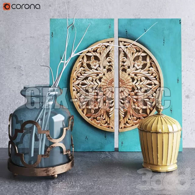 DECORATION – Decorative set in ethnic style DECORATION – Decorative set in ethnic style