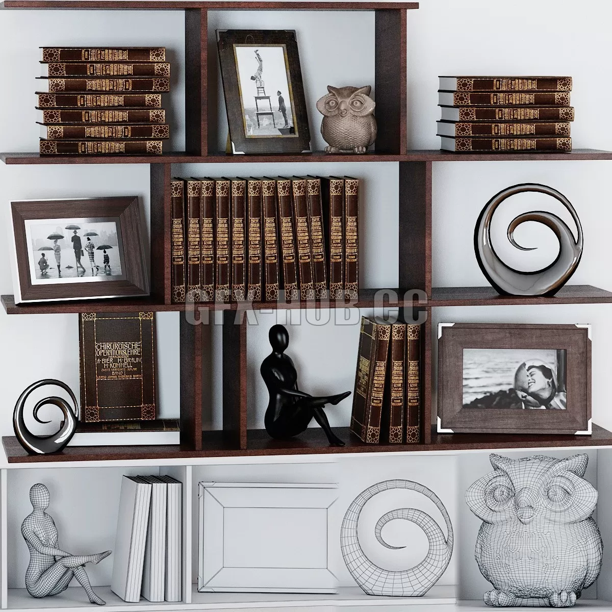 DECORATION – Decorative set with an owl DECORATION – Decorative set with an owl