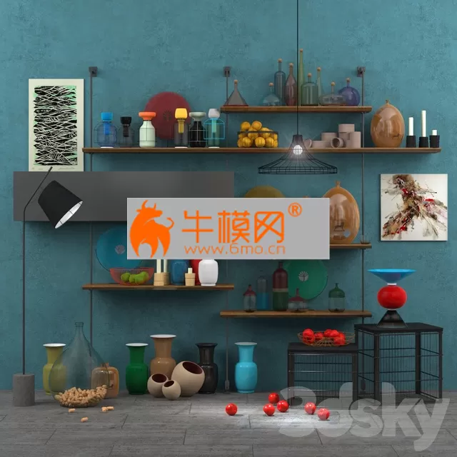 DECORATION – Decorative set with shelving Cattelan Airport DECORATION – Decorative set with shelving Cattelan Airport