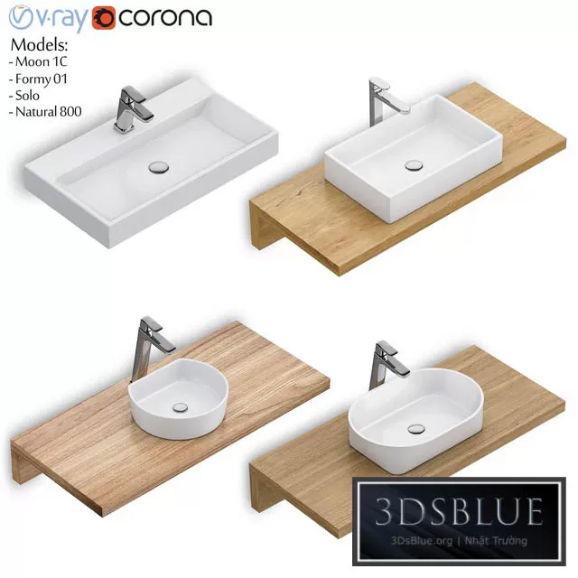 BATHROOM – WASH BASIN – 3DSKY Models – 1850