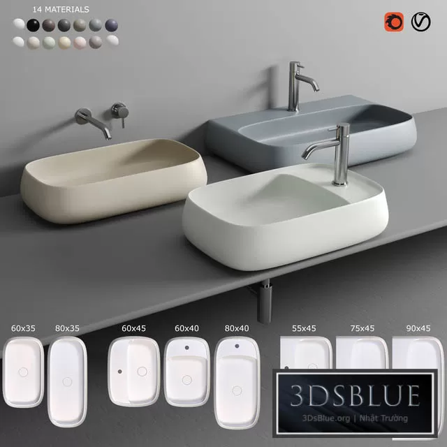 BATHROOM – WASH BASIN – 3DSKY Models – 1884
