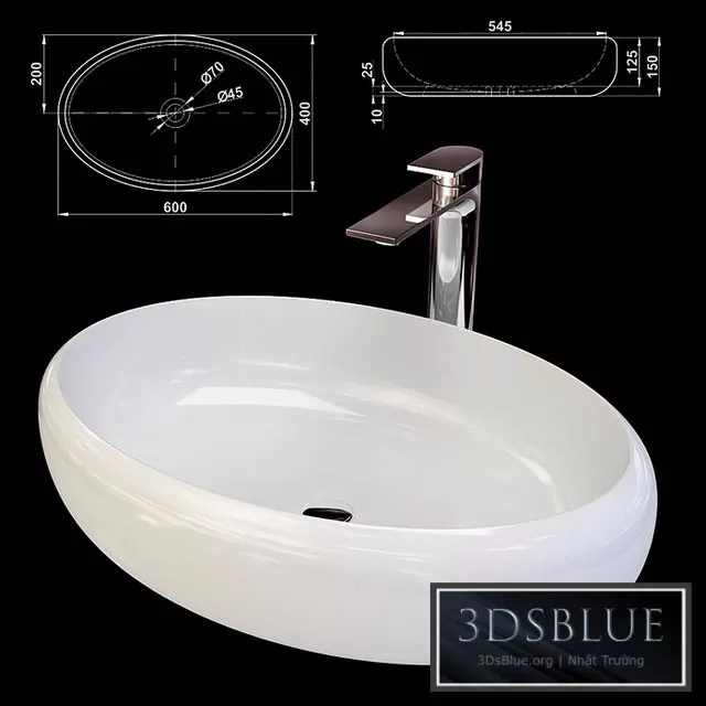 BATHROOM – WASH BASIN – 3DSKY Models – 1889