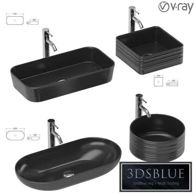 BATHROOM – WASH BASIN – 3DSKY Models – 1895