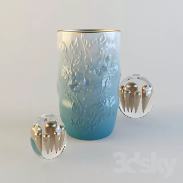 DECORATION – VASE – 3DDD 3DSKY MODELS – 148
