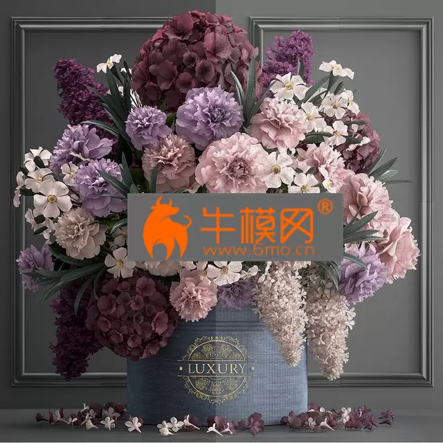 FLOWER – A bouquet of flowers in a gift box 87