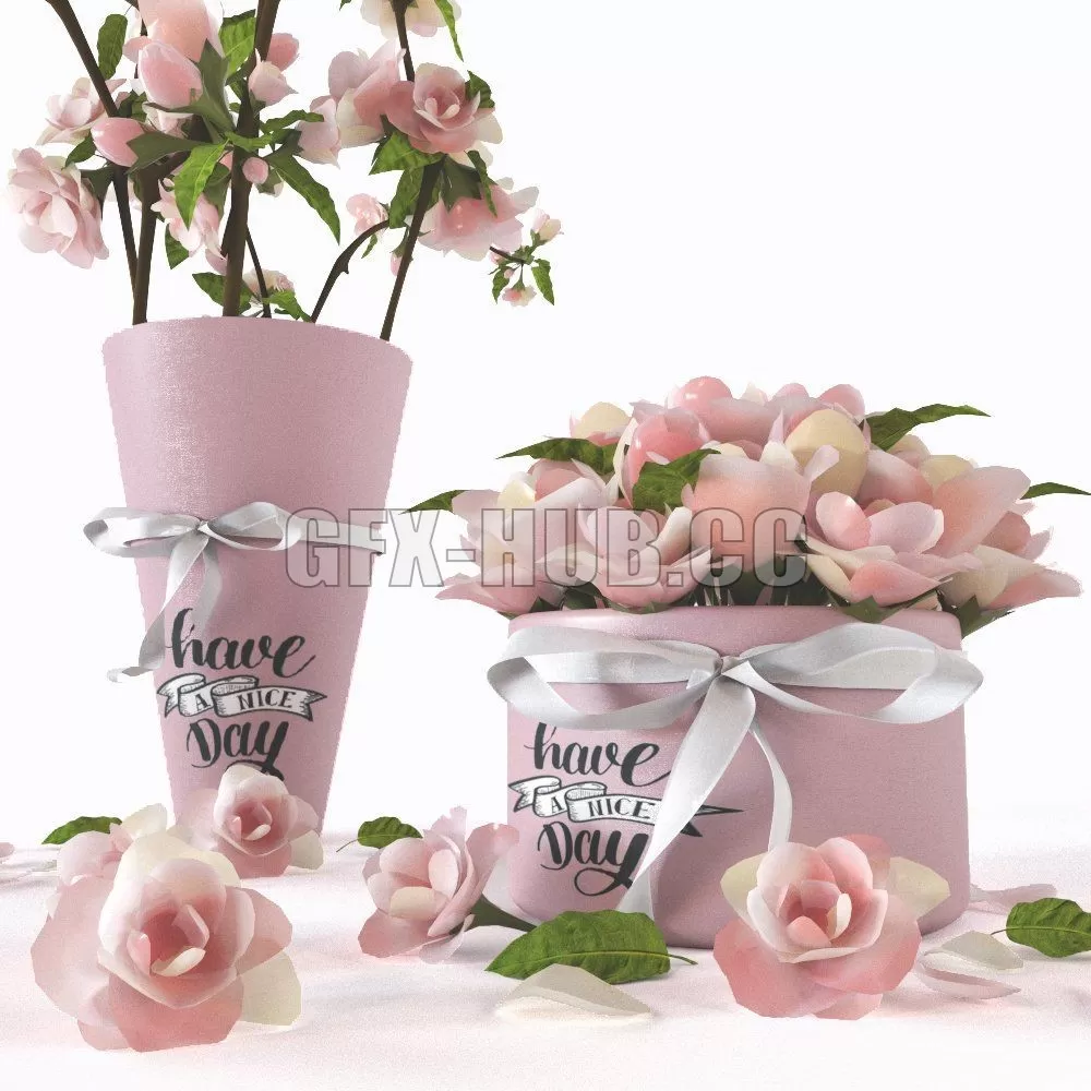 FLOWER – Rose flowers set