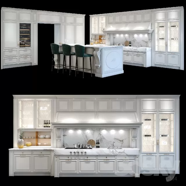 KITCHEN – DINING SETS – 3DSKYMODELS – 050