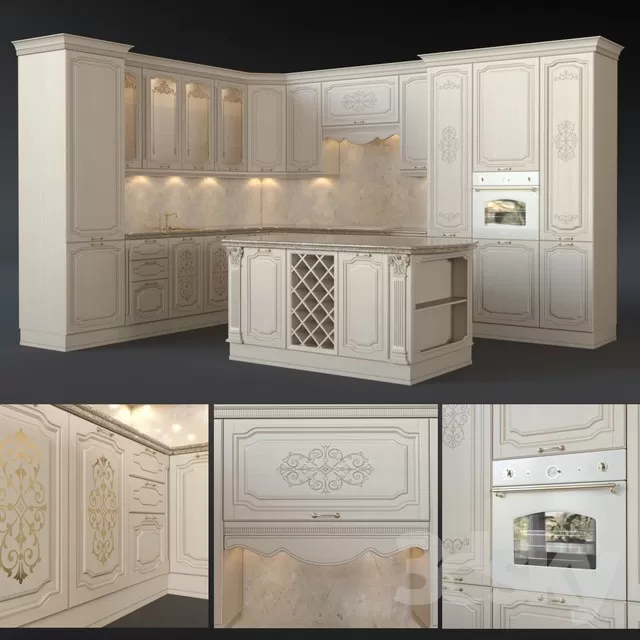 KITCHEN – DINING SETS – 3DSKYMODELS – 051