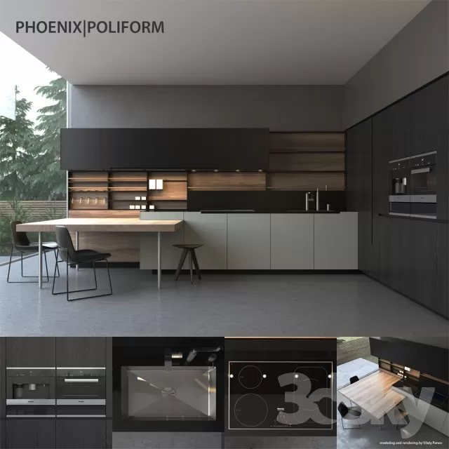 KITCHEN – DINING SETS – 3DSKYMODELS – 079