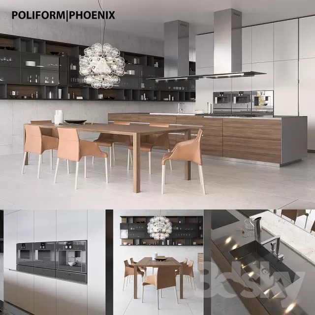 KITCHEN – DINING SETS – 3DSKYMODELS – 093