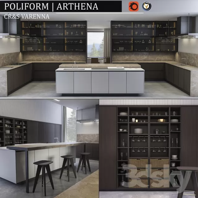 KITCHEN – DINING SETS – 3DSKYMODELS – 100