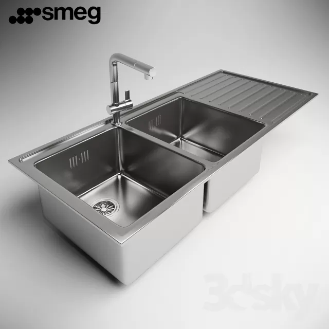 KITCHEN – SINK AND FAUSET – 3D MODELS – 003