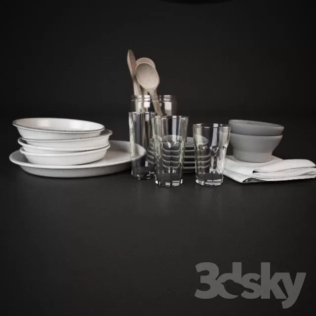 KITCHEN – TABLEWARE 3D MODELS – 032