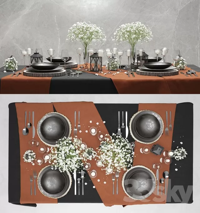 KITCHEN – TABLEWARE 3D MODELS – 036