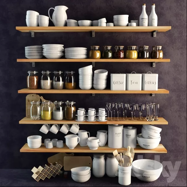 KITCHEN – TABLEWARE 3D MODELS – 181