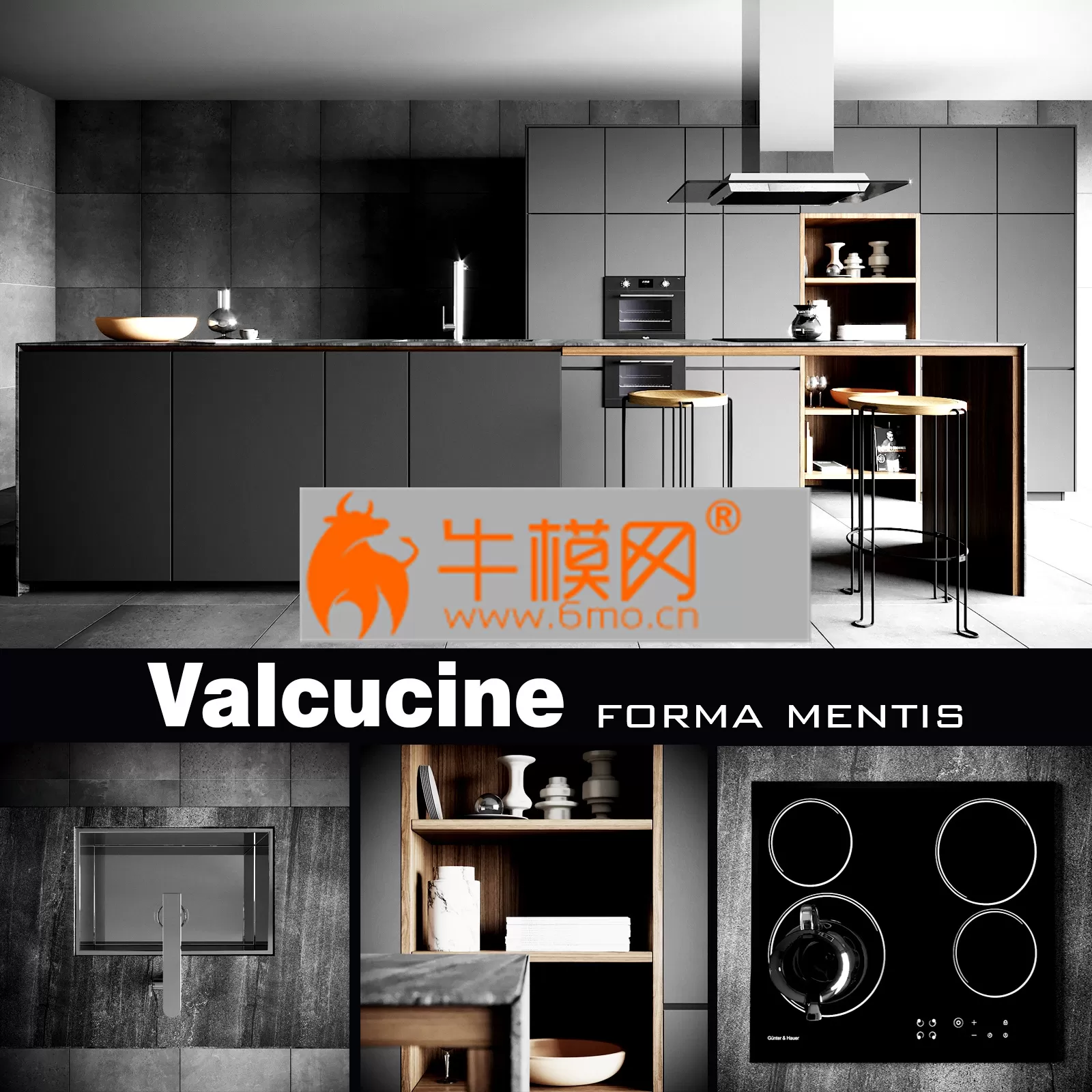 KITCHEN DECOR – Valcucine Forma Mentis Dark Kitchen