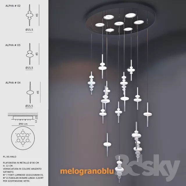 LIGHTING – CEILING LIGHT – 3DS MAX MODELS – 271