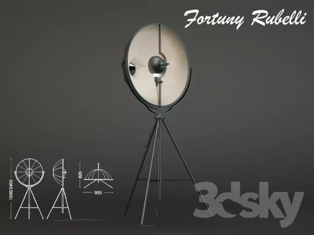 LIGHTING – FLOOR LAMP – 3DS MAX MODELS – 030