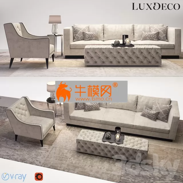 LIVING ROOM DECOR – Luxdeco living room furniture set