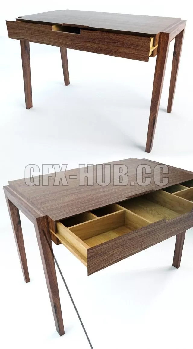 OFFICE – Plywood and solid wood writing desk
