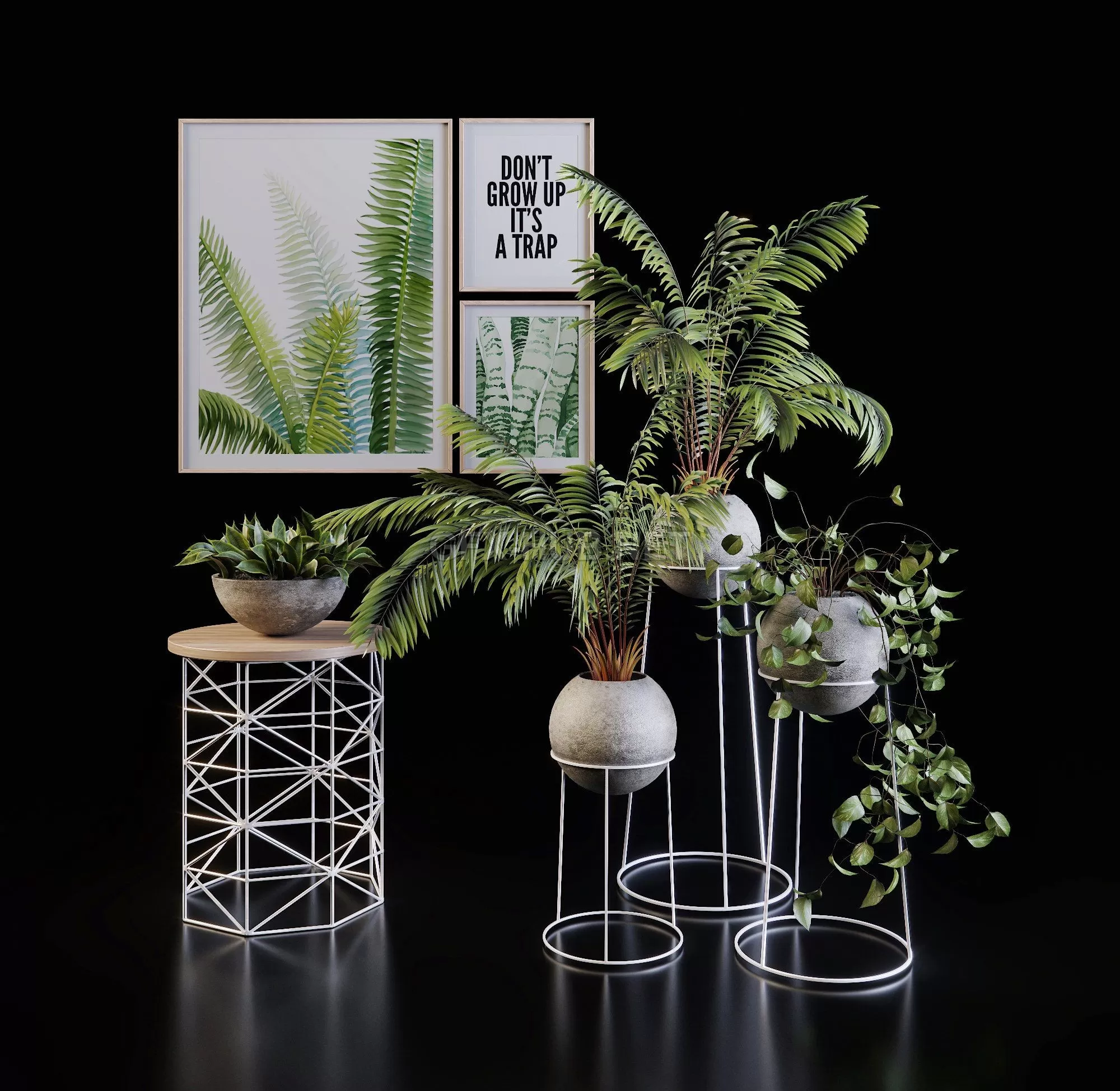 PLANT – 3D Green set – Plants set 107